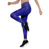 Blue Stardust Space Galaxy Women's Leggings-grizzshop