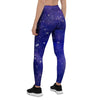 Blue Stardust Space Galaxy Women's Leggings-grizzshop