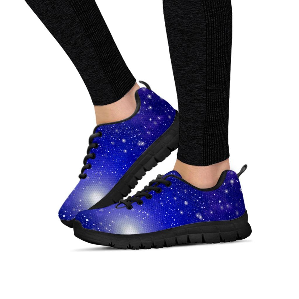 Blue Stardust Space Galaxy Women's Sneakers-grizzshop