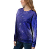 Blue Stardust Space Galaxy Women's Sweatshirt-grizzshop