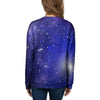 Blue Stardust Space Galaxy Women's Sweatshirt-grizzshop