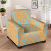 Blue Statue Of Liberty Print Pattern Armchair Slipcover-grizzshop