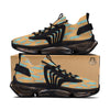 Blue Statue Of Liberty Print Pattern Black Gym Shoes-grizzshop