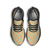 Blue Statue Of Liberty Print Pattern Black Running Shoes-grizzshop