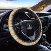 Blue Statue Of Liberty Print Pattern Car Steering Wheel Cover-grizzshop