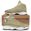 Blue Statue Of Liberty Print Pattern White Basketball Shoes-grizzshop