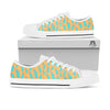 Blue Statue Of Liberty Print Pattern White Low Top Shoes-grizzshop