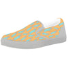 Blue Statue Of Liberty Print Pattern White Slip On Shoes-grizzshop