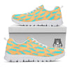 Blue Statue Of Liberty Print Pattern White Sneaker-grizzshop