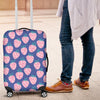 Blue Strawberry Pattern Print Luggage Cover Protector-grizzshop