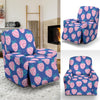 Blue Strawberry Pattern Print Recliner Cover-grizzshop