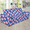 Blue Strawberry Pattern Print Sofa Covers-grizzshop