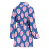 Load image into Gallery viewer, Blue Strawberry Pattern Print Women Long Robe-grizzshop