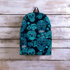 Blue Sugar Skull Backpack-grizzshop