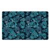 Blue Sugar Skull Door Mat-grizzshop