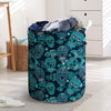 Blue Sugar Skull Laundry Basket-grizzshop