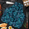 Blue Sugar Skull Men's Apron-grizzshop