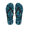 Blue Sugar Skull Men's Flip Flops-grizzshop