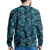 Blue Sugar Skull Men's Sweatshirt-grizzshop