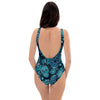 Blue Sugar Skull One Piece Swimsuite-grizzshop