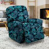 Blue Sugar Skull Recliner Cover-grizzshop