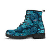 Blue Sugar Skull Women's Boots-grizzshop