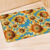 Blue Sunflower Door Mat-grizzshop