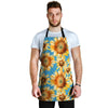 Blue Sunflower Men's Apron-grizzshop