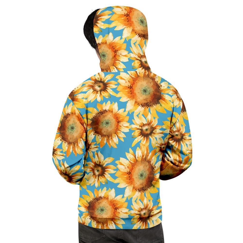 Blue Sunflower Men's Hoodie-grizzshop