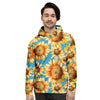 Blue Sunflower Men's Hoodie-grizzshop