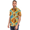 Blue Sunflower Men's Short Sleeve Shirt-grizzshop