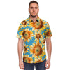 Blue Sunflower Men's Short Sleeve Shirt-grizzshop