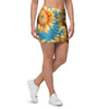 Blue Sunflower Mini Skirt-grizzshop