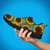 Blue Sunflower Print Men's Sneakers-grizzshop