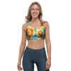 Blue Sunflower Sports Bra-grizzshop