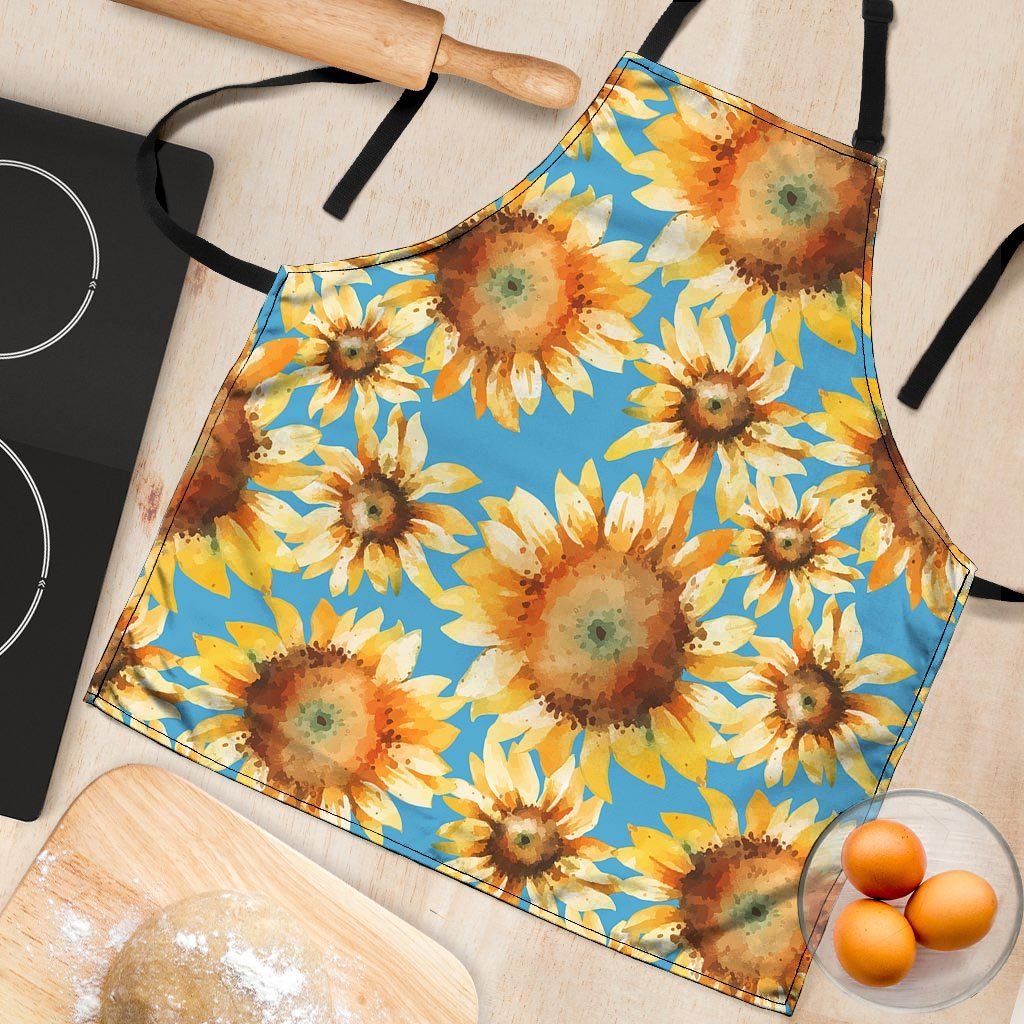 Blue Sunflower Women's Apron-grizzshop