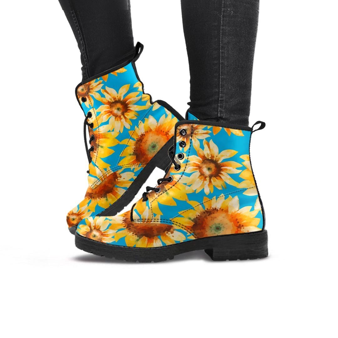 Blue Sunflower Women's Boots-grizzshop