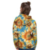 Blue Sunflower Women's Hoodie-grizzshop