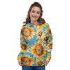 Blue Sunflower Women's Hoodie-grizzshop