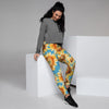 Blue Sunflower Women's Joggers-grizzshop