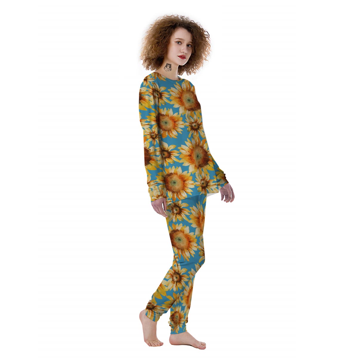 Blue Sunflower Women's Pajamas-grizzshop