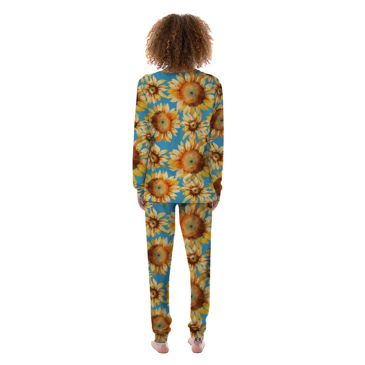 Blue Sunflower Women's Pajamas-grizzshop