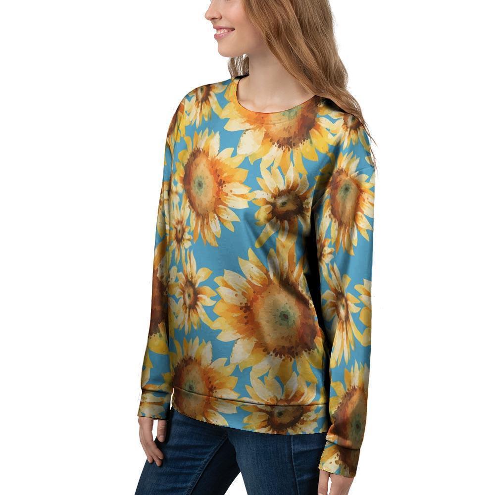 Blue Sunflower Women's Sweatshirt-grizzshop