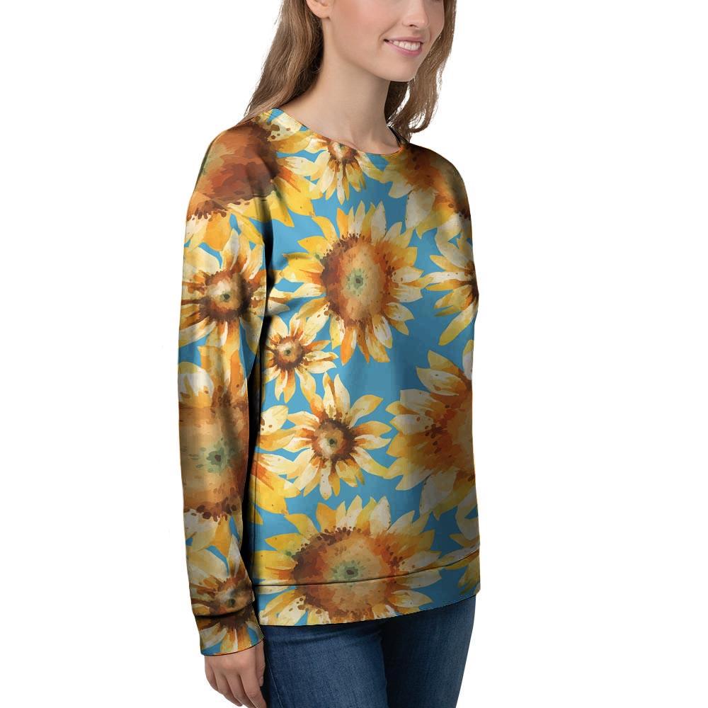 Blue Sunflower Women's Sweatshirt-grizzshop