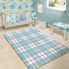 Blue Tartan Plaid Floor Mat-grizzshop