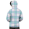 Blue Tartan Plaid Men's Hoodie-grizzshop