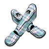 Blue Tartan Plaid Muay Thai Shin Guard-grizzshop