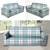 Blue Tartan Plaid Sofa Cover-grizzshop