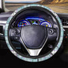 Blue Tartan Plaid Steering Wheel Cover-grizzshop