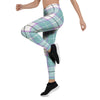 Blue Tartan Plaid Women's Leggings-grizzshop